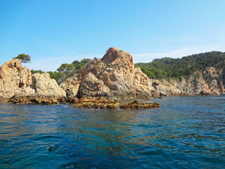 View of nature in Tossa de Mar