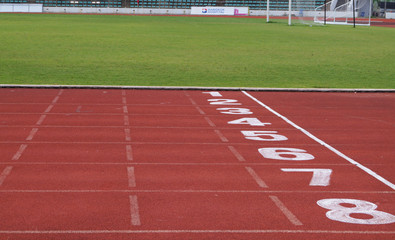 Athletics and sport run track