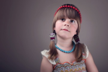 portrait of little girl