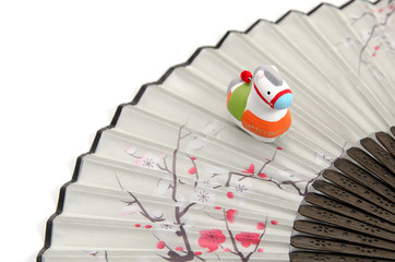 午年の置物 扇子