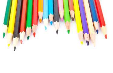 Colored sharp pencils