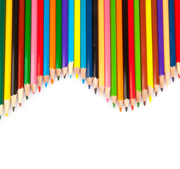 Colored sharp pencils