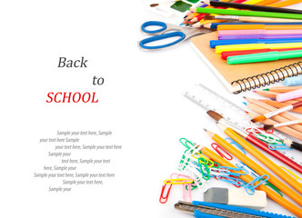 Stationery. Back to school concept