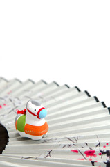 午年の置物 扇子