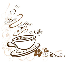 Kaffee, coffee, Kaffeetasse, Kaffeebohnen, Cafe