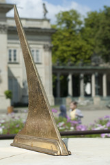 Vertical View of Sundial In Polish Park.