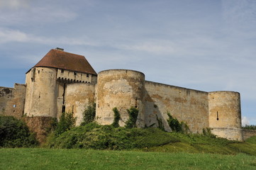 Fototapeta na wymiar Fortifications porte des champs, château de Caen