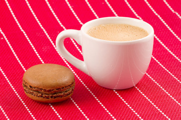 Macaroon and coffee