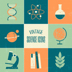 Vintage Science Icons Collection - 54893411