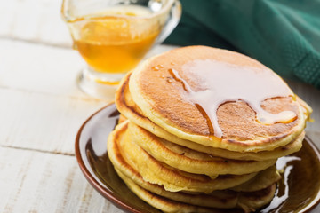 Pancakes on plate