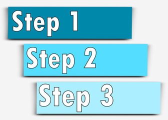 3 steps