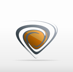 communication golden  vector icon design logo