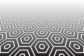 Hexagons textured  surface. Abstract geometric background.