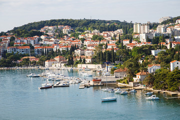 Fototapeta na wymiar Yacht Marina by Dubrovnik Condominiums