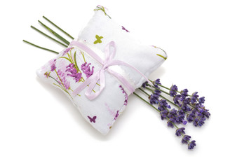 lavender flower on an aromatic pillow