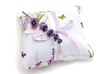 lavender flower on an aromatic pillow