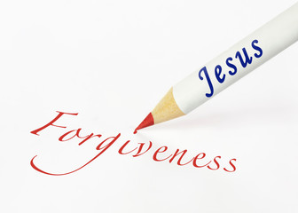 Jesus spells forgiveness