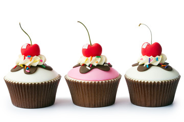 Ice cream sundae cupcakes