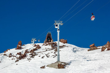 Old and new ski lift