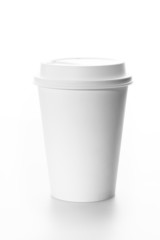 White paper cup