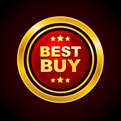 Gold Label Best Buy Vector