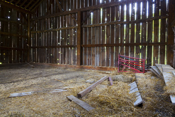Inside the old barn © maksymowicz