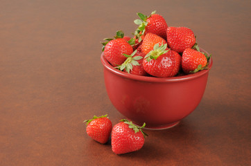 Bowl of strawberries