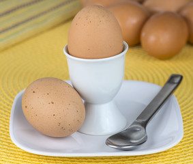 Fresh hard boiled eggs