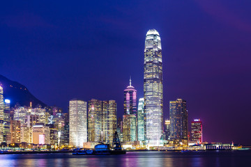 Fototapeta premium Hong Kong city at night