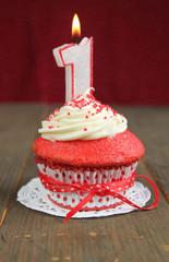 Red cupcake