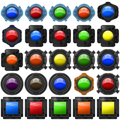 button glossy icon