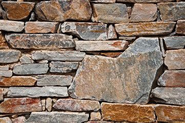 Texture mur de pierres sèches
