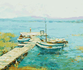 Fototapeta premium lake shore