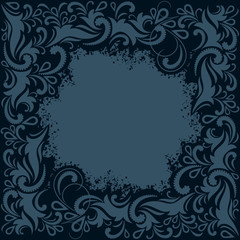 Obraz na płótnie Canvas blue ornamental background