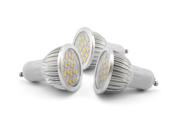 Led light bulbs with clipping path