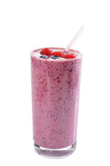 Yogurt and berry smoothie