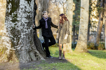 Fototapeta premium Couple in the forest