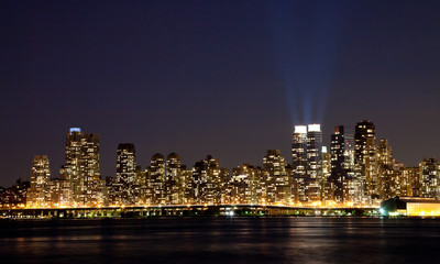 The New York City Uptown skyline