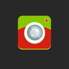 Camera flat icon