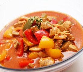 Gemüse mit Fleisch