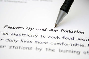 Electricity and air pollution