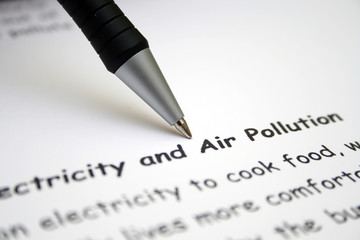 Electricity and air pollution