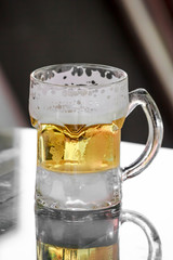 glass of light beer
