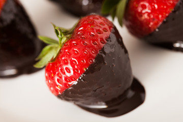 strawberries in chocolate