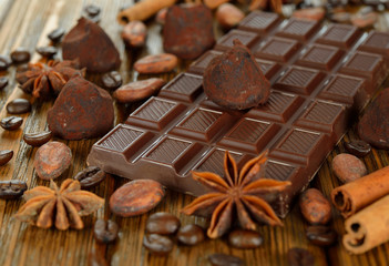 Chocolate and spices
