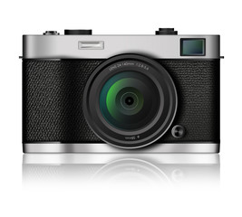 Classic Film Camera on white background