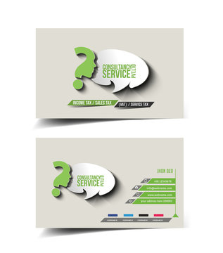 Vector Business Consultancy Business Card Set