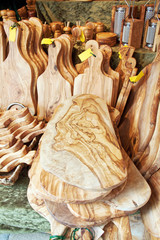 Olive wood handcrafts