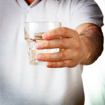 Man holding glass