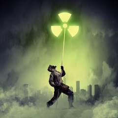 Stalker in gas mask
